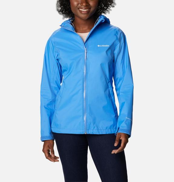 Columbia EvaPOURation Rain Jacket Women Blue USA (US2524453)